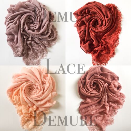 Lace Ends Viscose Hijab's